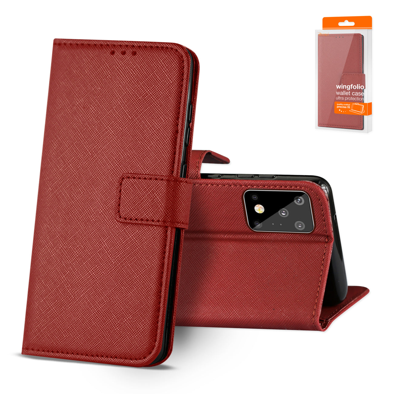 Wallet Case 3 In 1 Reiko Samsung Galaxy S20 Ultra Red Color
