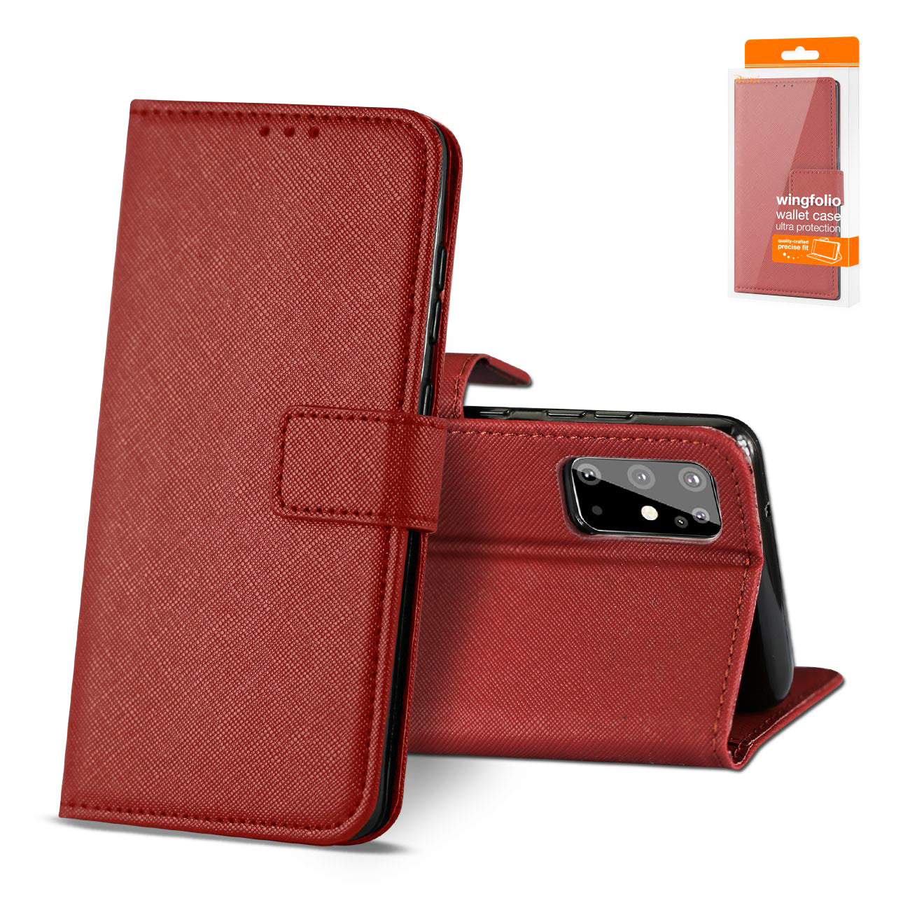 Wallet Case 3 In 1 Reiko Samsung Galaxy S20 Plus Red Color