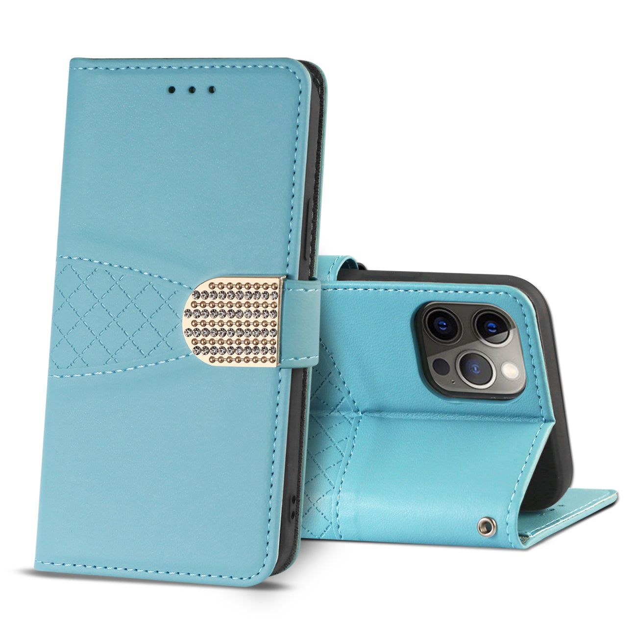 Wallet Case 3-In-1 iPhone 12 Pro Max Blue Color