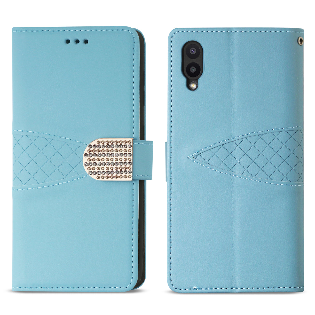 Reiko Samsung Galaxy A02 3-In-1 Wallet Case In Blue
