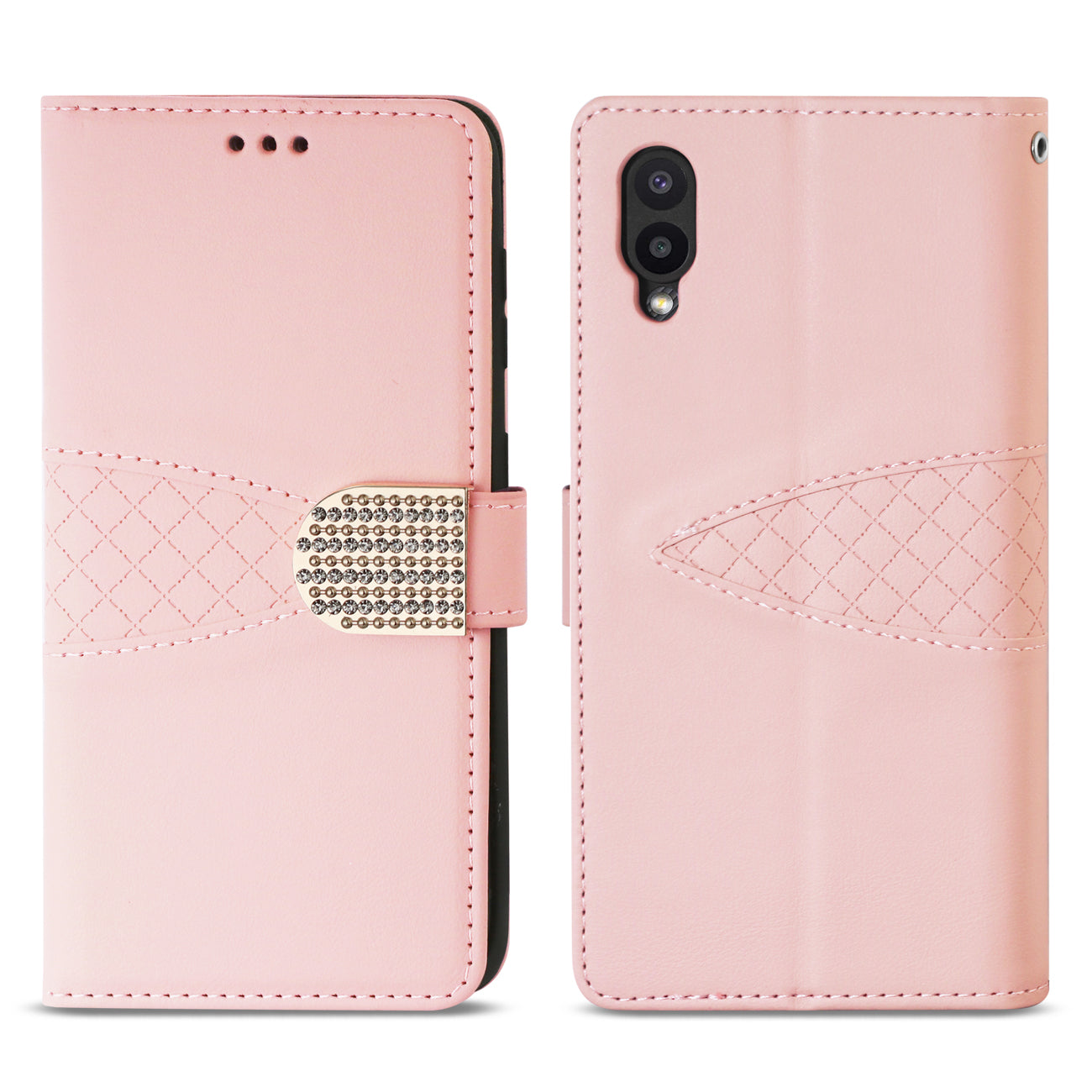 Wallet Case 3 In 1 Reiko Samsung Galaxy A02 Pink Color