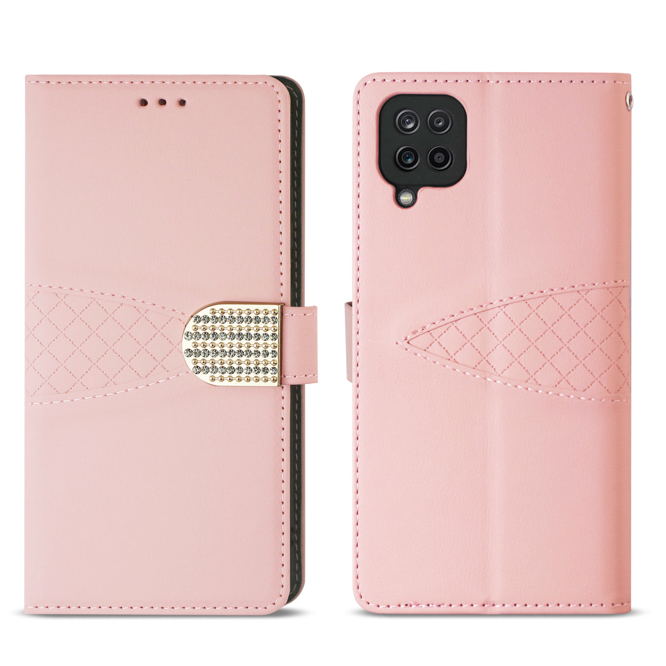 Reiko Samsung Galaxy A12 5G 3-In-1 Wallet Case In Pink