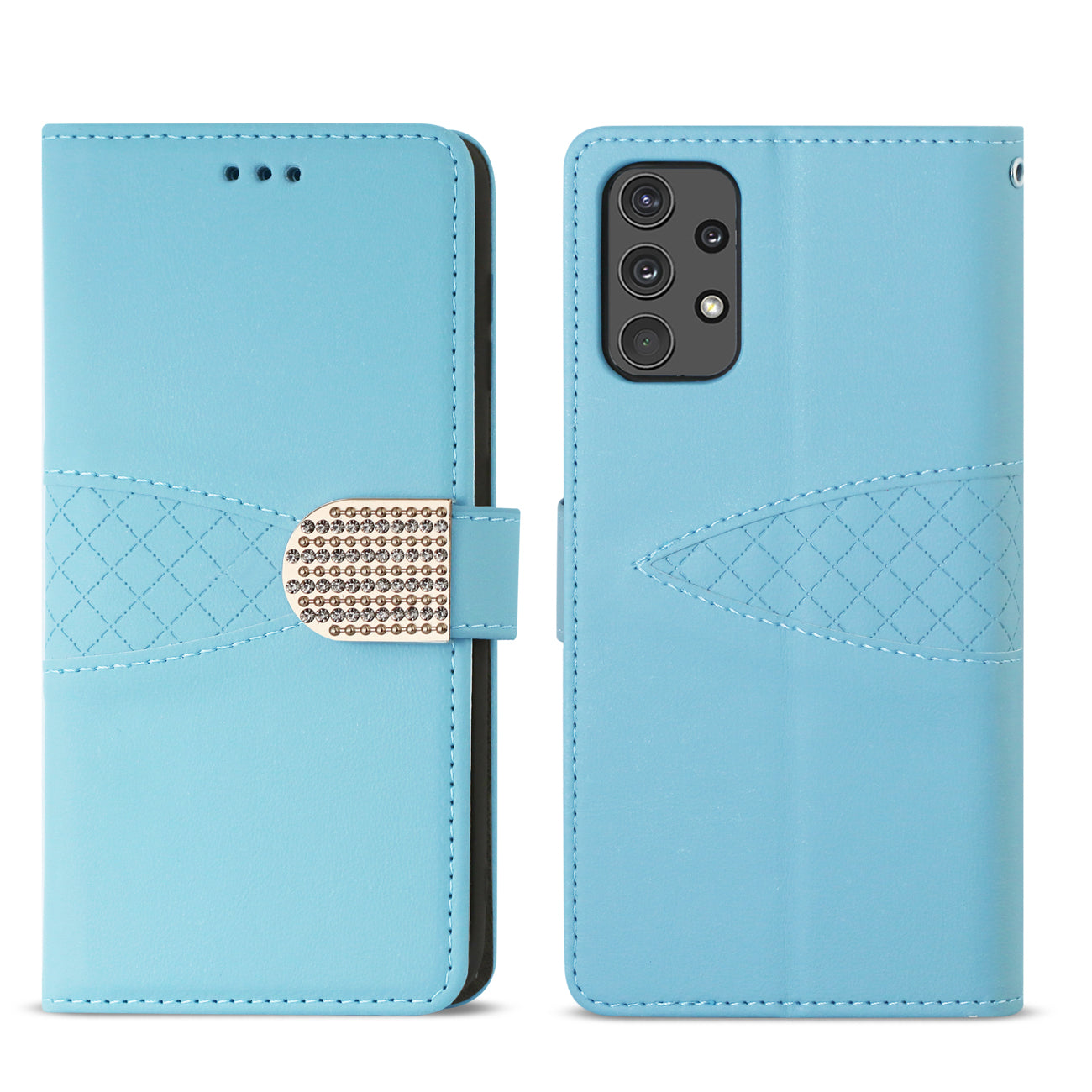 Reiko Samsung Galaxy A32 5G 3-In-1 Wallet Case In Blue
