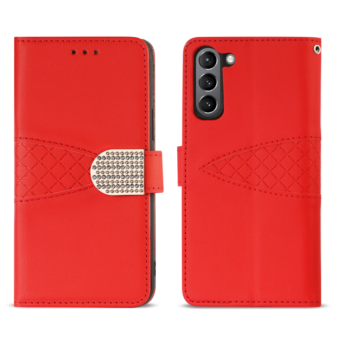 Wallet Case 3-In-1 Samsung Galaxy S21/ S30 Plus Red Color