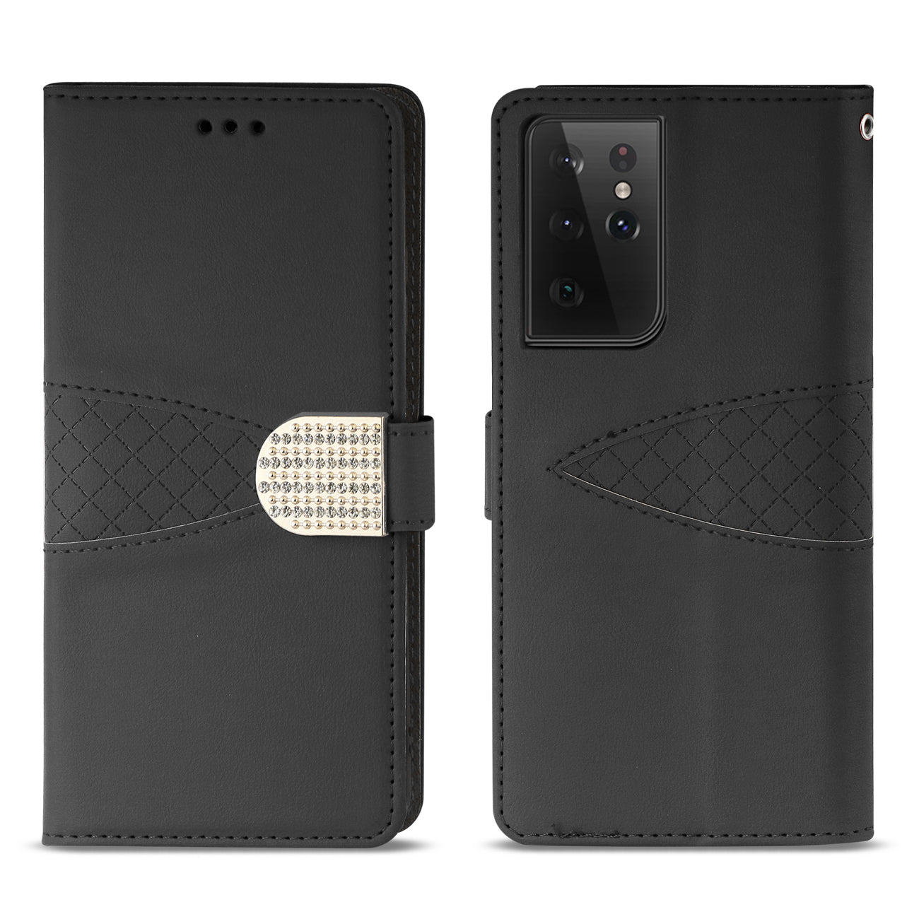 Reiko Samsung Galaxy S21 Ultra 3-In-1 Wallet Case In Black
