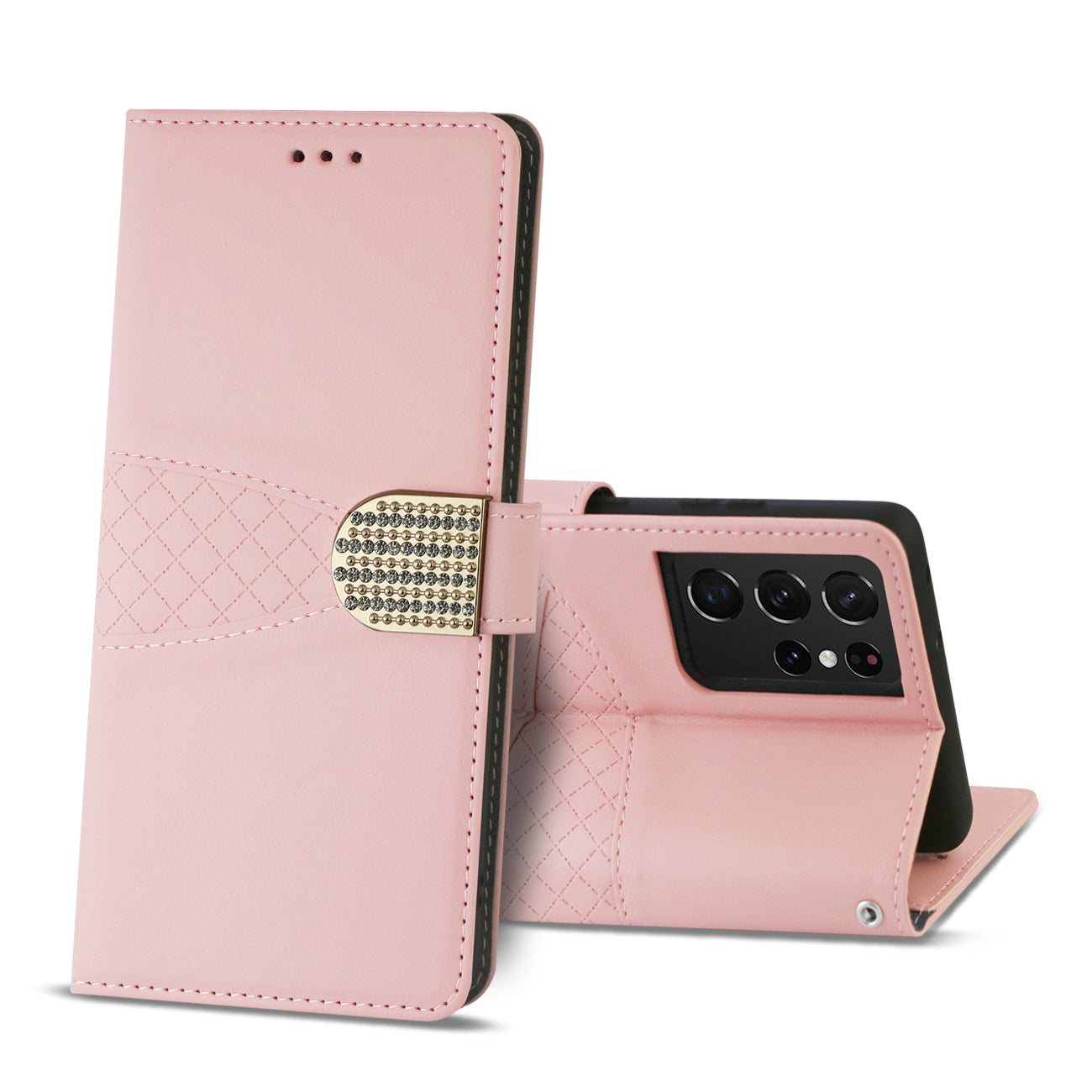 Reiko Samsung Galaxy S21 Ultra 3-In-1 Wallet Case In Pink