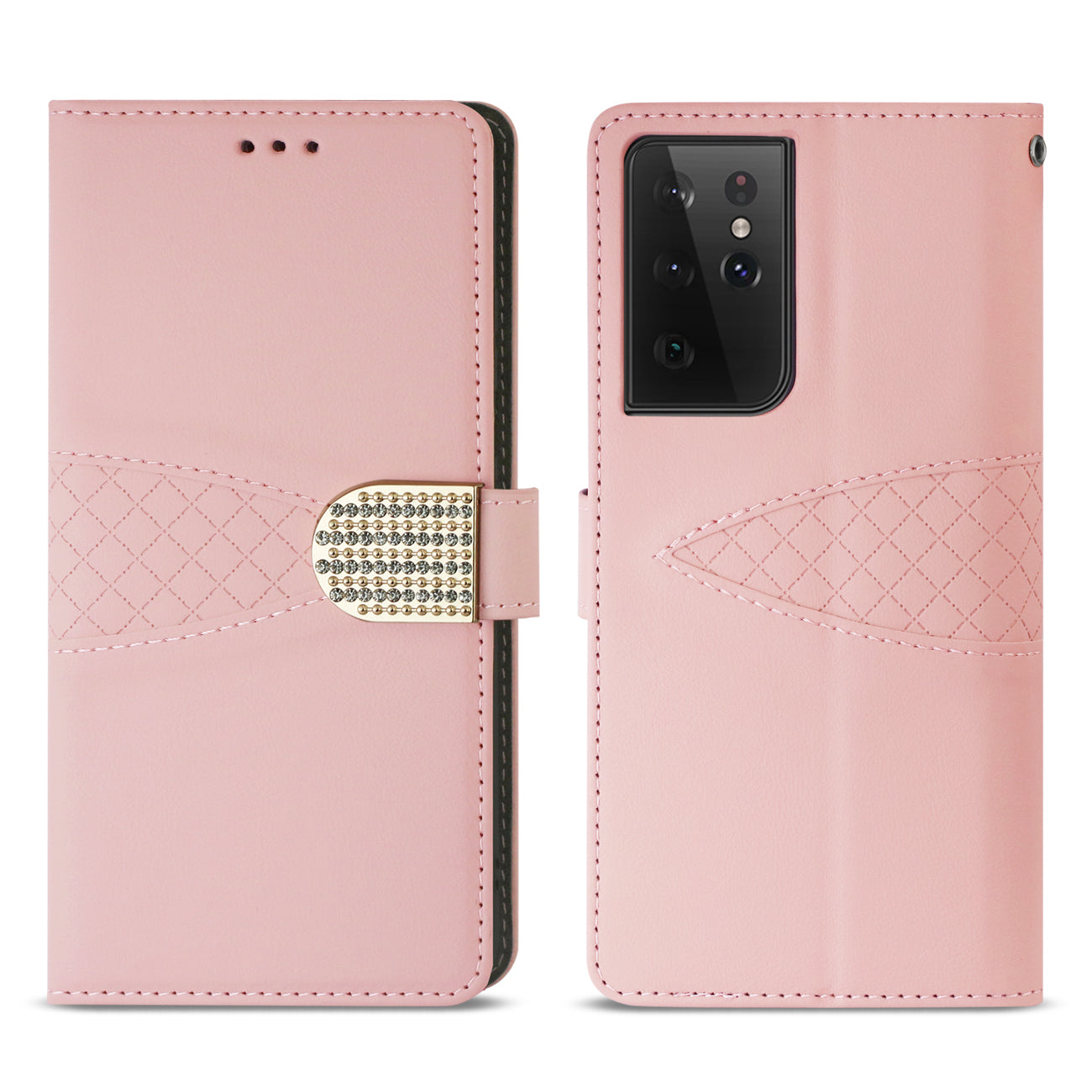 Reiko Samsung Galaxy S21 Ultra 3-In-1 Wallet Case In Pink