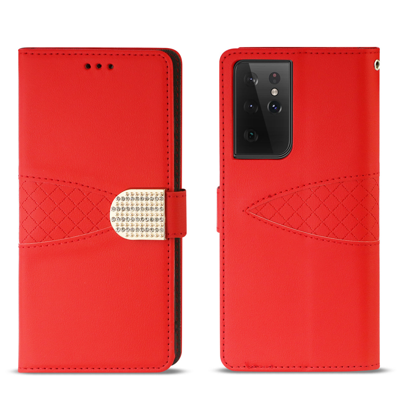 Reiko Samsung Galaxy S21 Ultra 3-In-1 Wallet Case In Red