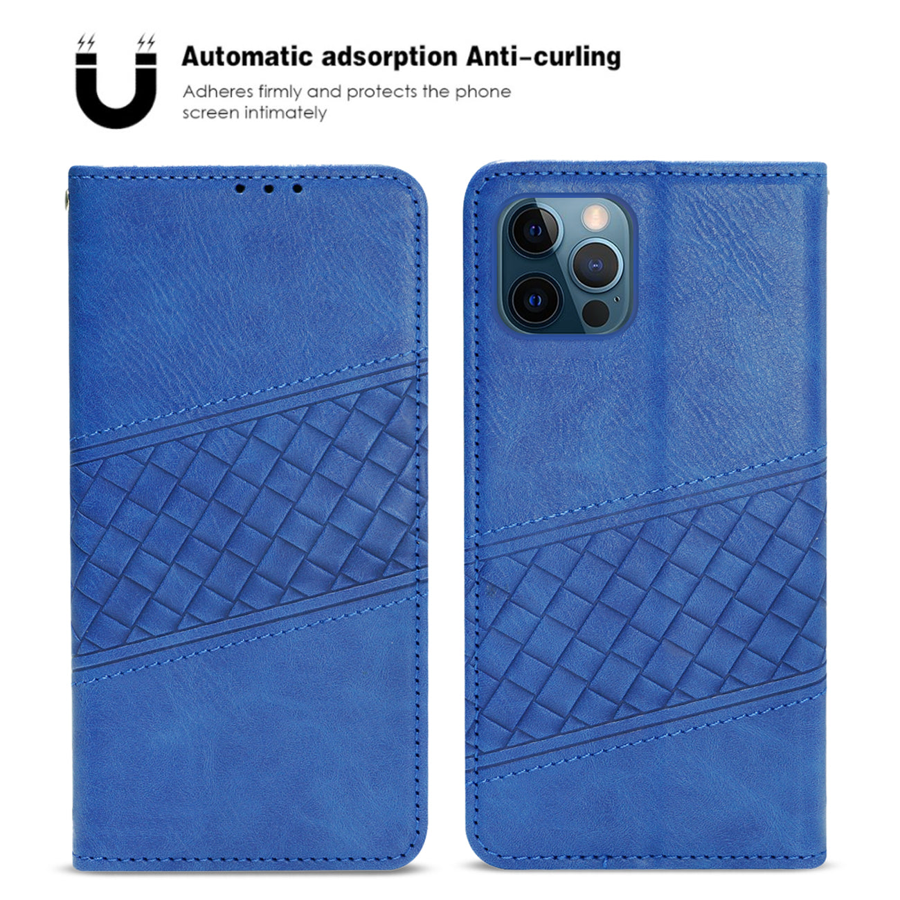 Wallet Case 3-In-1 Apple iPhone 12 Pro Max Blue Color