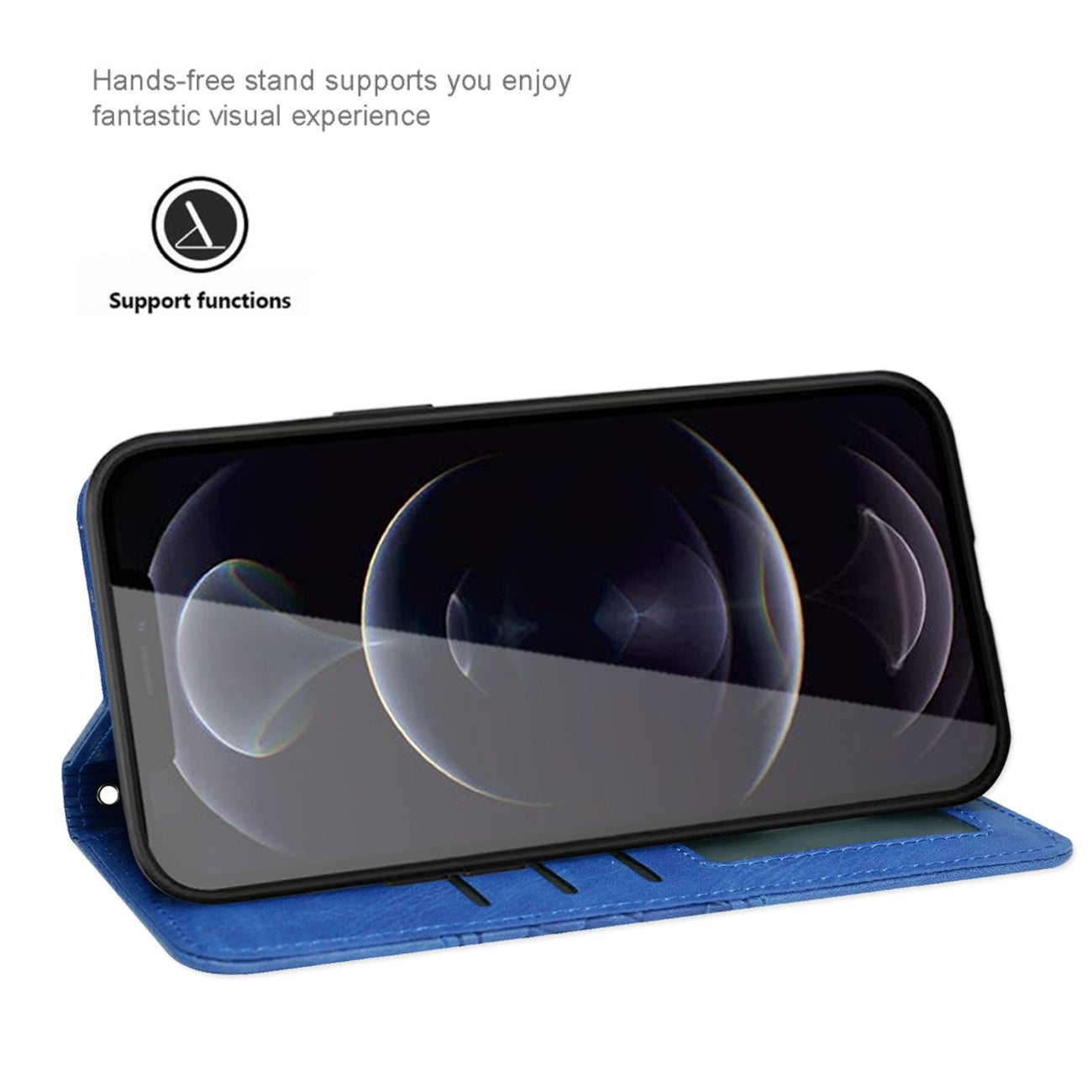 Wallet Case 3-In-1 Apple iPhone 12 Pro Max Blue Color