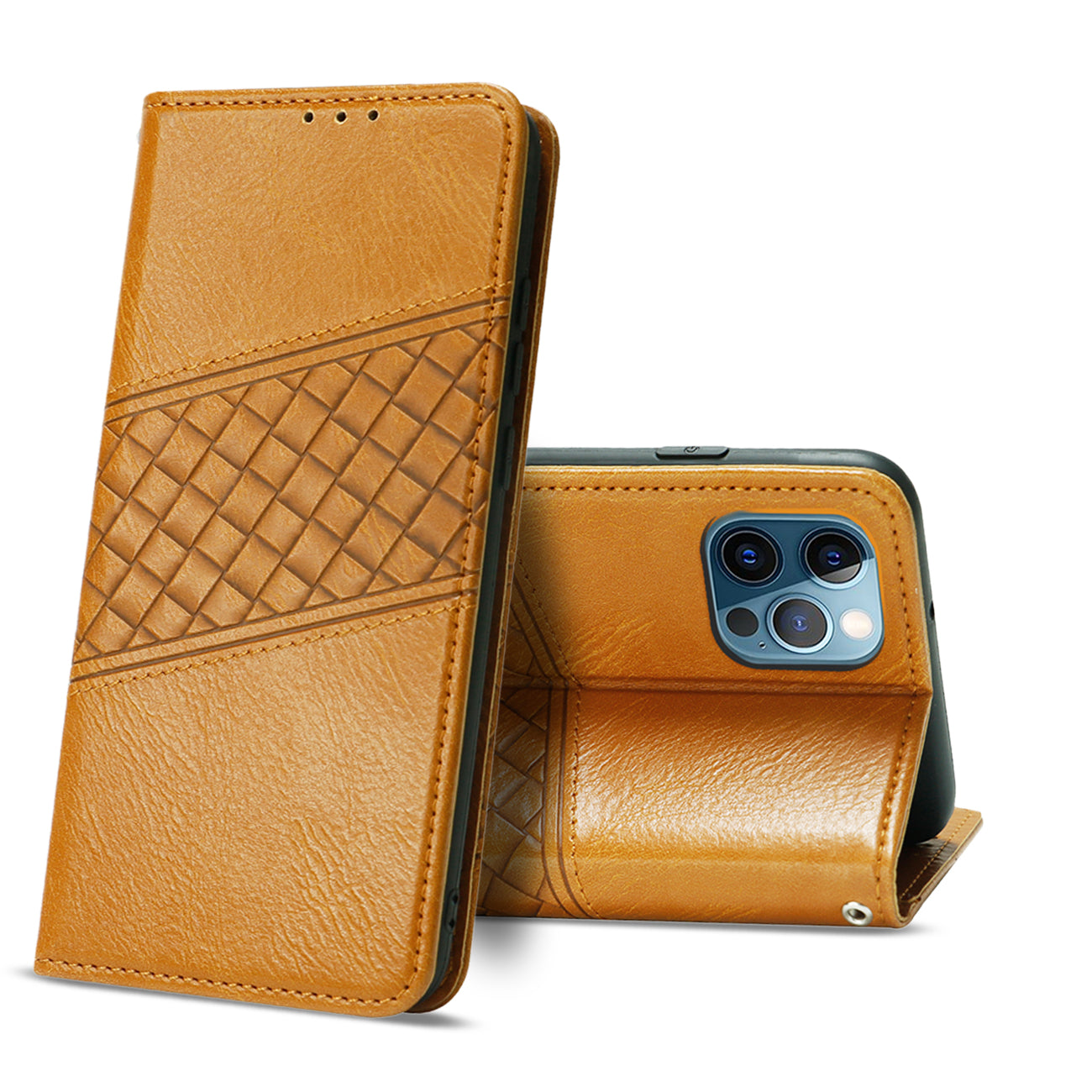 Wallet Case 3-In-1 Apple iPhone 12 Pro Max Brown Color