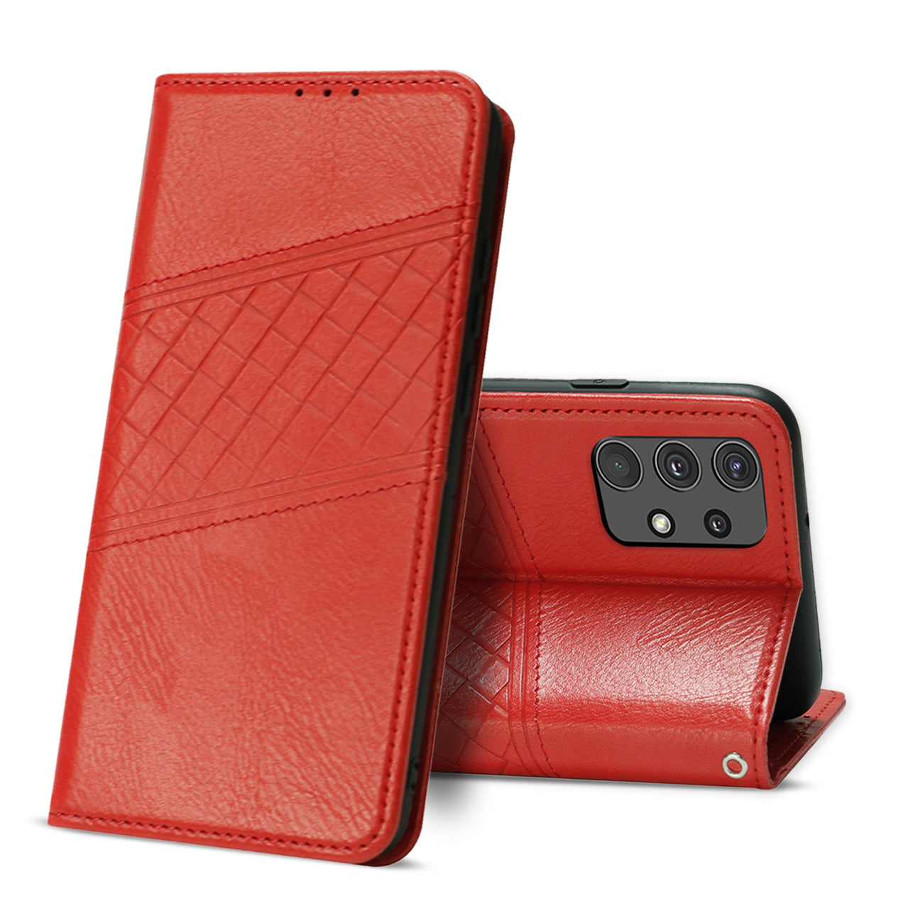 Reiko Samsung Galaxy A32/5G 3-In-1 Wallet Case In Red