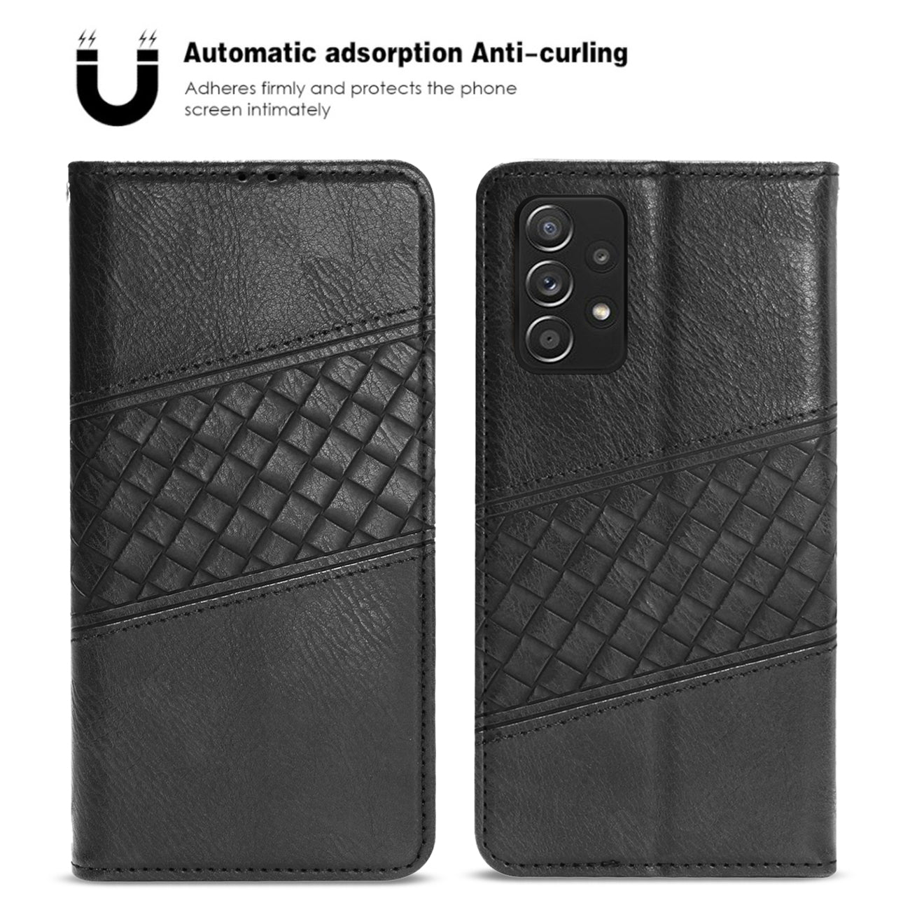 Reiko Samsung Galaxy A52/5G 3-In-1 Wallet Case In Black