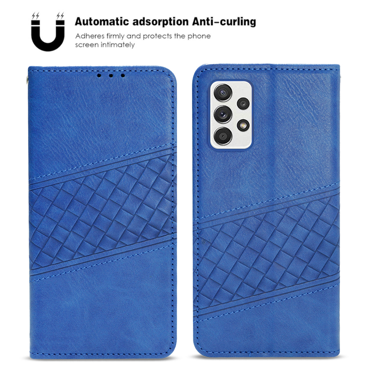 Reiko Samsung Galaxy A52/5G 3-In-1 Wallet Case In Blue