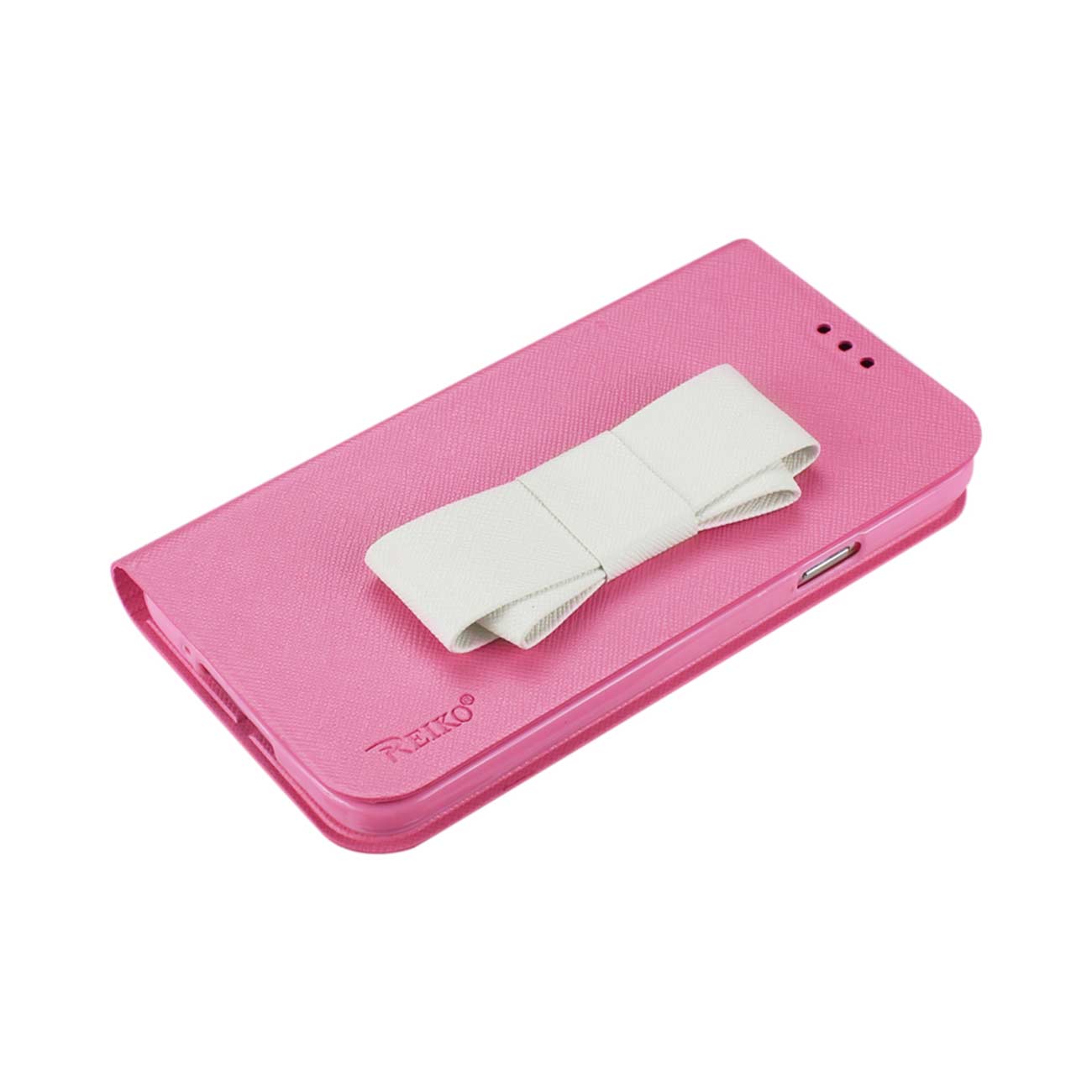 Wallet Cases Folio Samsung Galaxy S5 Pink White Color