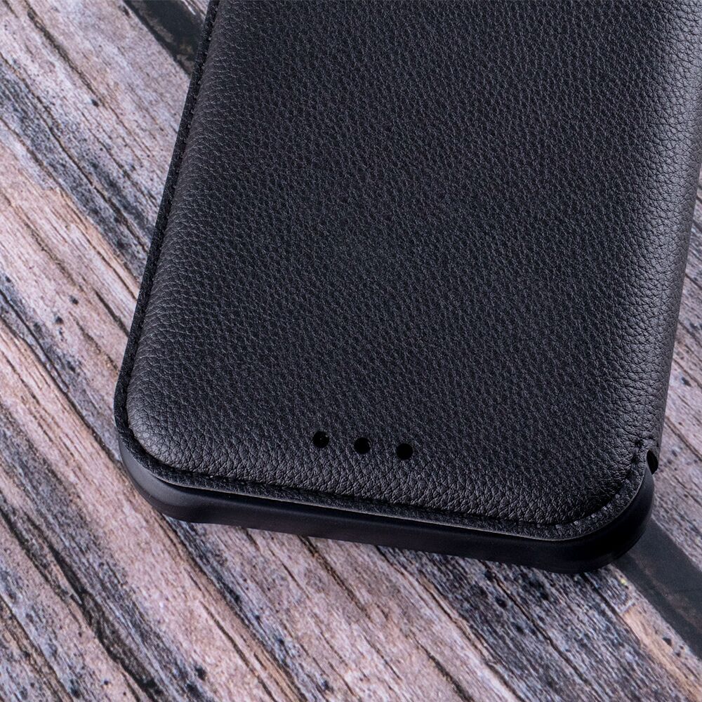 Wallet Phone Case Leather Magnetic Apple iPhone 14 Black Color