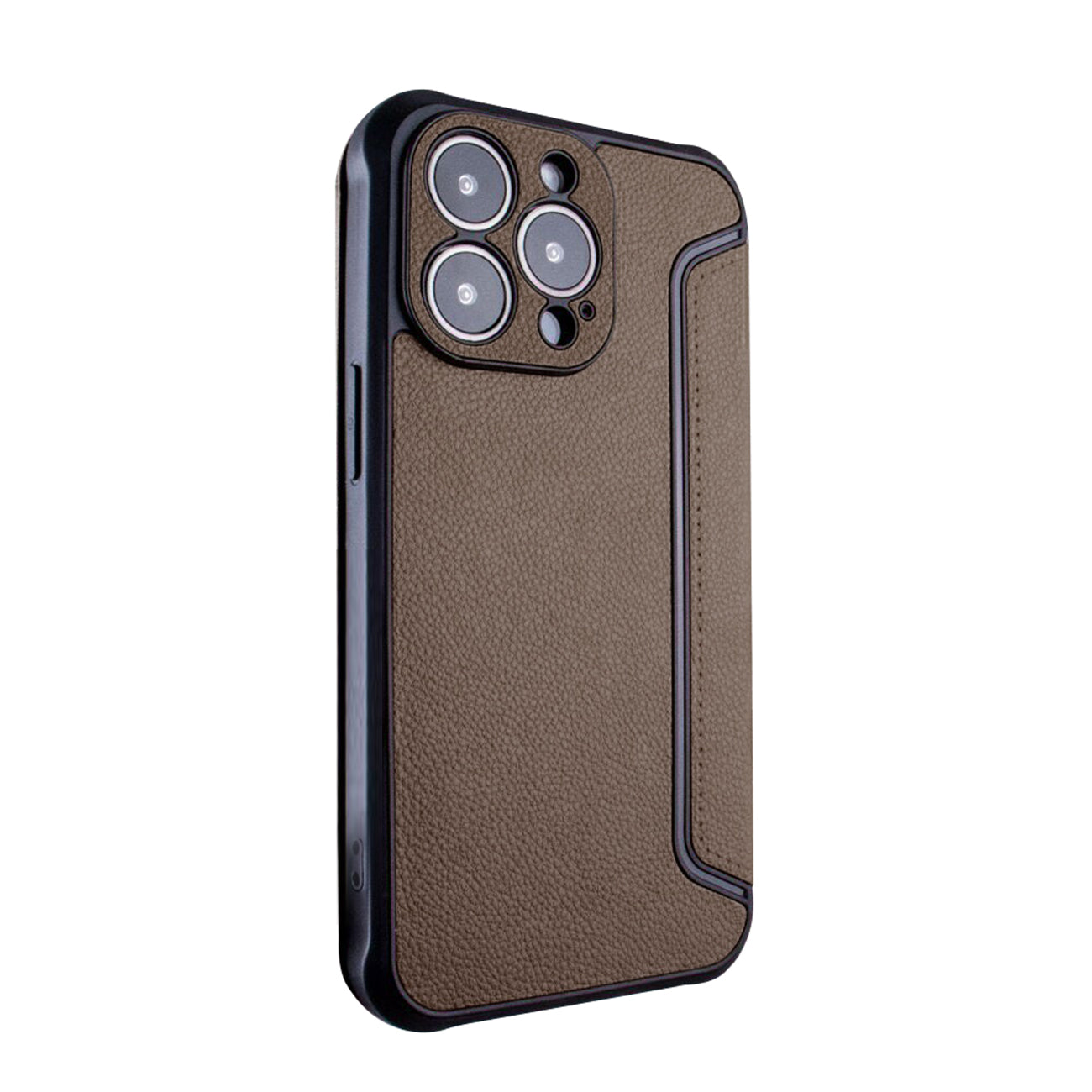 Wallet Phone Case Leather Magnetic Samsung Galaxy S23 Plus Brown Color