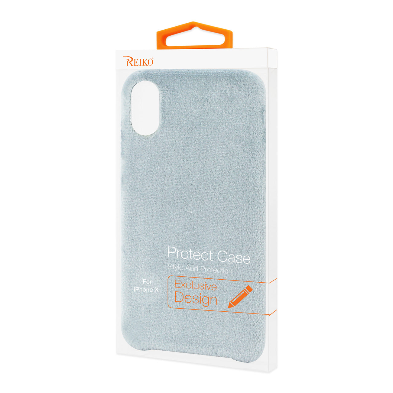 Case TPU Soft Fuzzy Fur iPhone X/ iPhone XS Gray Color