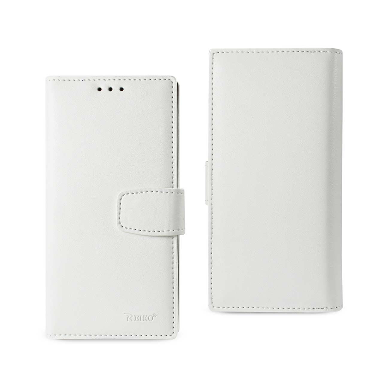 Wallet Case Genuine Leather RFID Samsung Galaxy S7 Edge Ivory Color