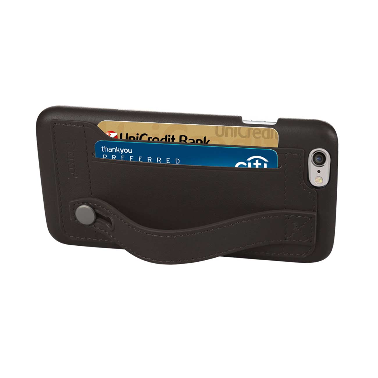 Case Genuine Leather Hand Strap iPhone 6 Umber Color