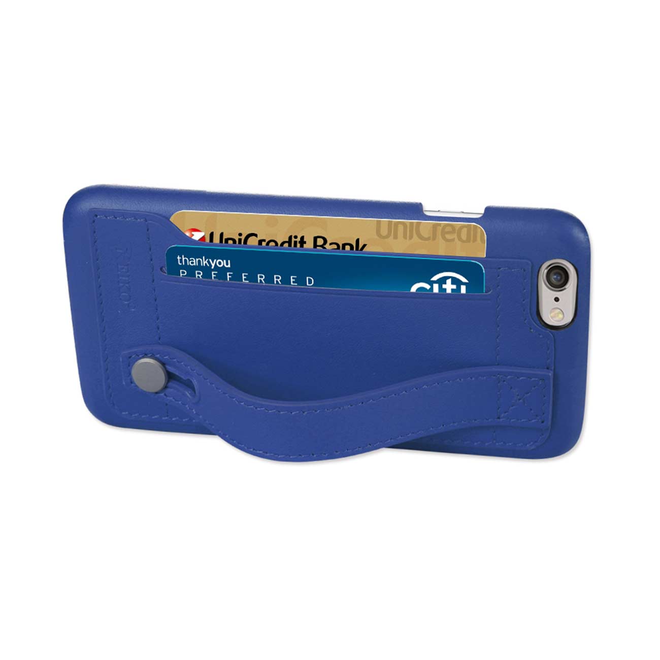 Case Genuine Leather Hand Strap iPhone 6 Ultramarine Color