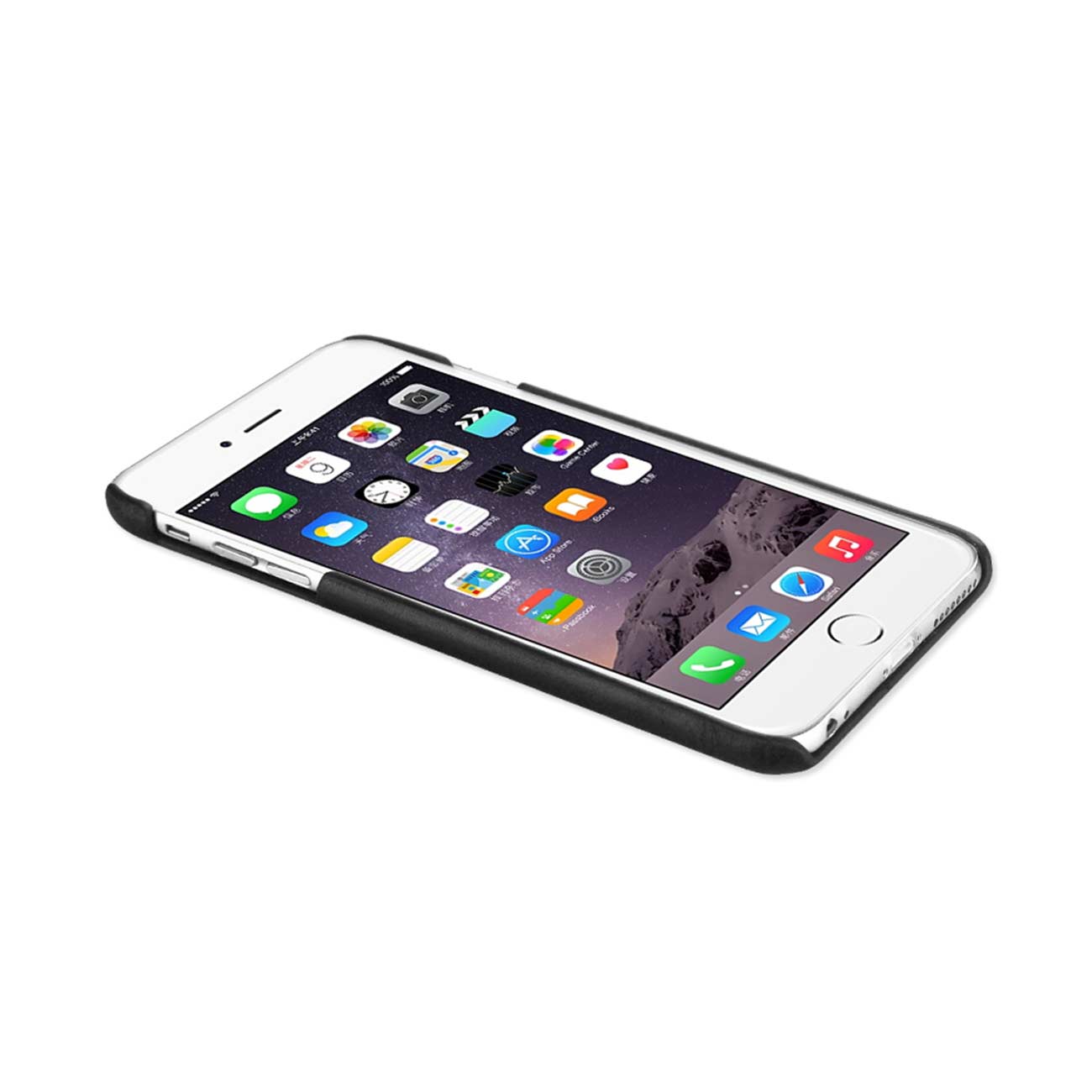 Case Protection Genuine Leather RFID Key Holder iPhone 6 Plus Black Color
