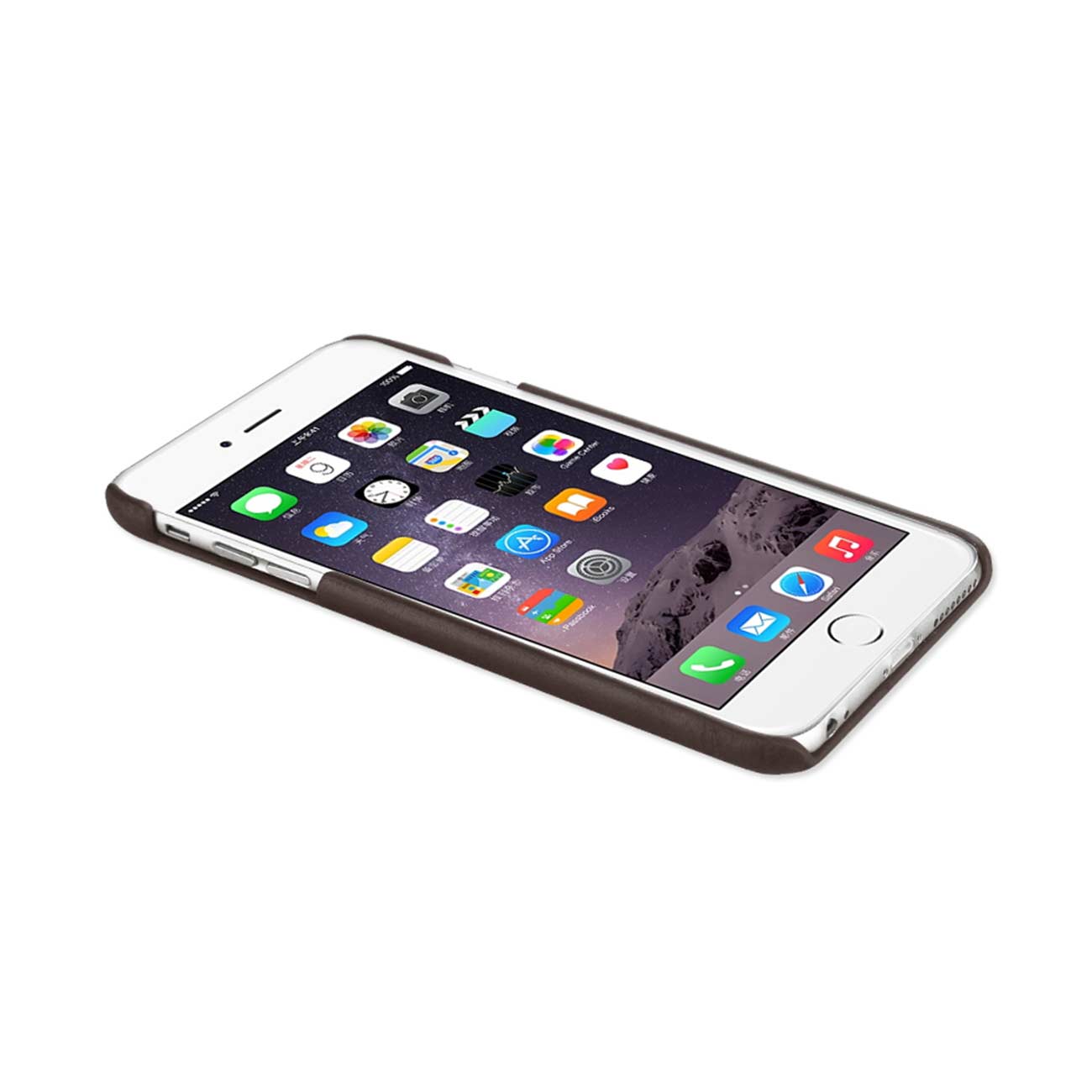 Case Protection Genuine Leather RFID Key Holder iPhone 6 Umber Color