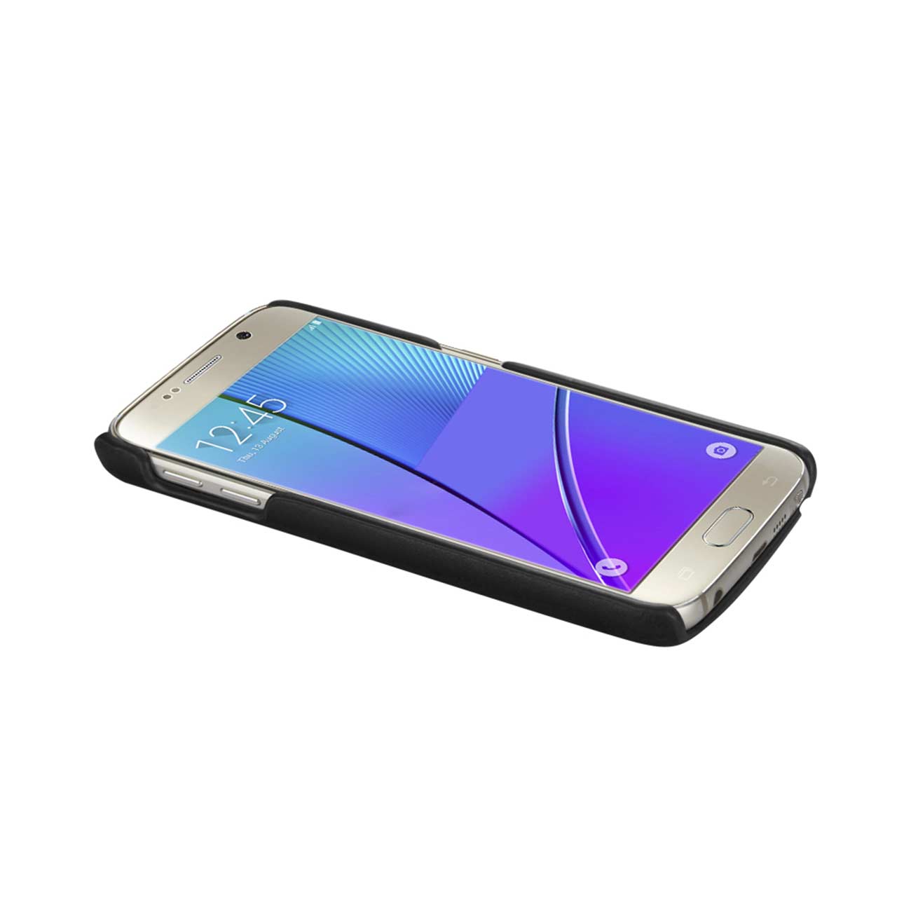 Samsung Galaxy Note 5 Rfid Genuine Leather Case Protection And Key Holder In Black