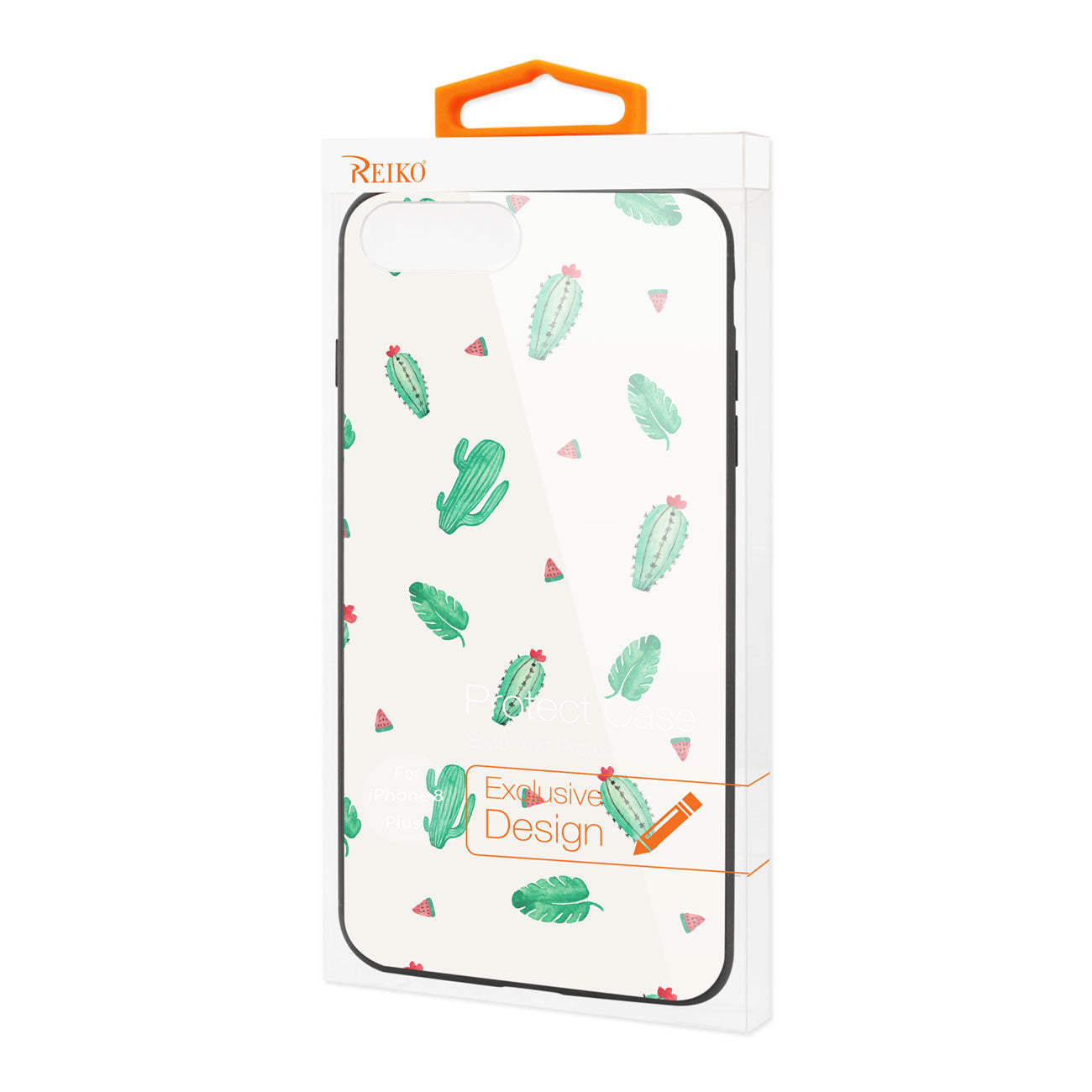 Case TPU Hard Glass Design iPhone 8 Plus