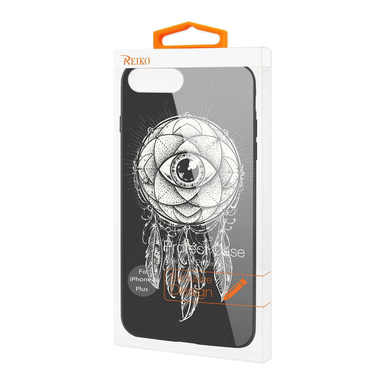Case TPU Hard Glass Design iPhone 8 Plus