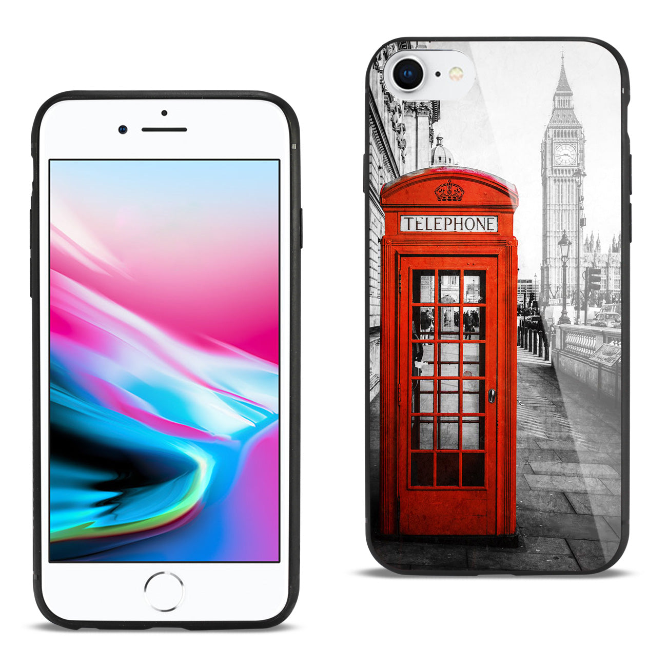 Case TPU Hard Glass Design iPhone 7/8/SE2