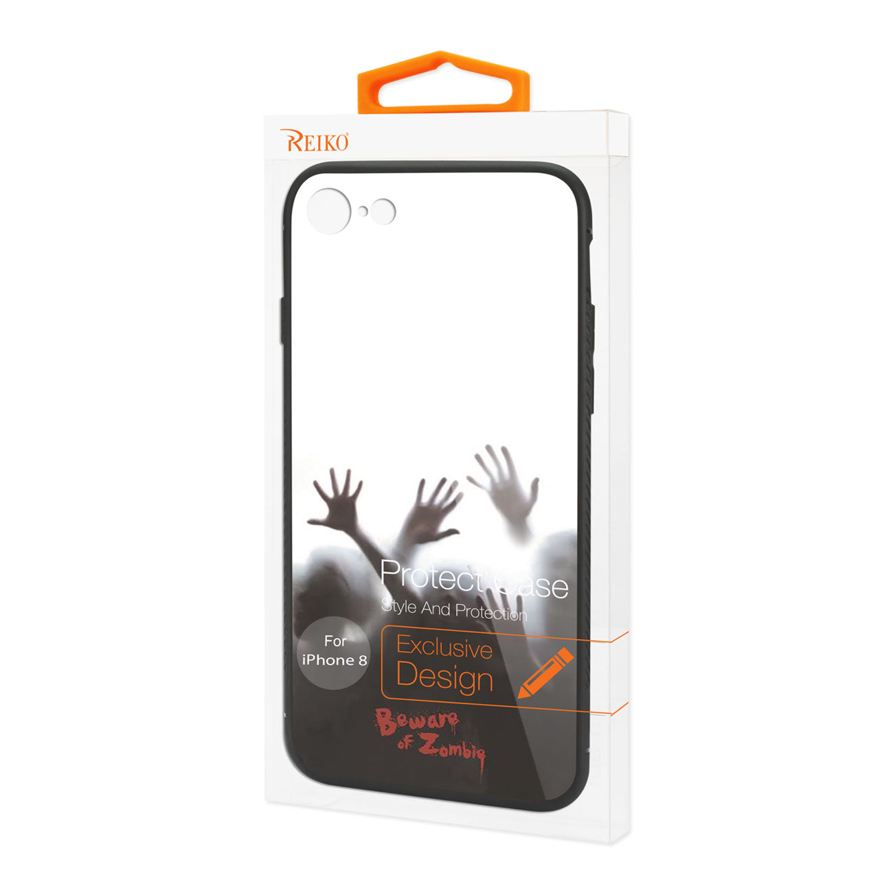 Case TPU Hard Glass Design With Zombies iPhone 7/8/SE2