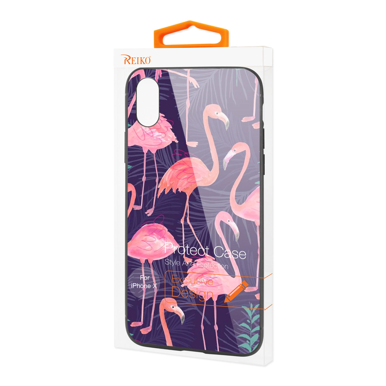 Case TPU Hard Glass Design iPhone X/XS