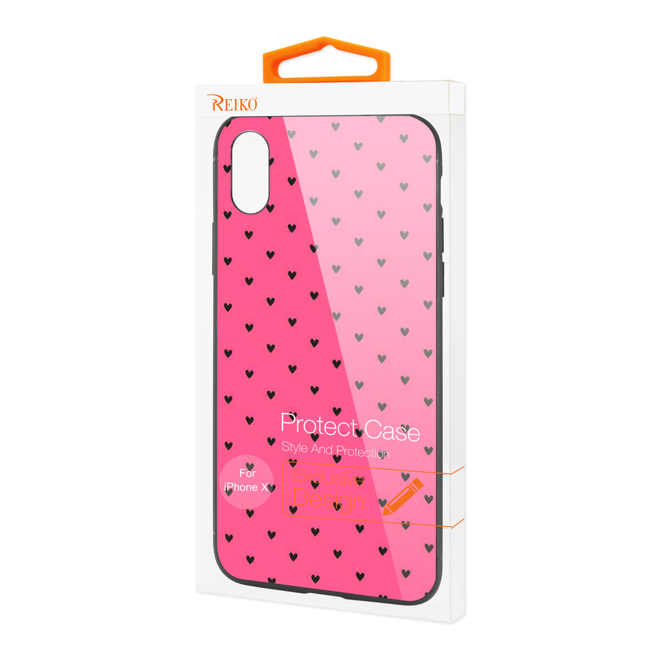 Case TPU Hard Glass Design iPhone X/XS
