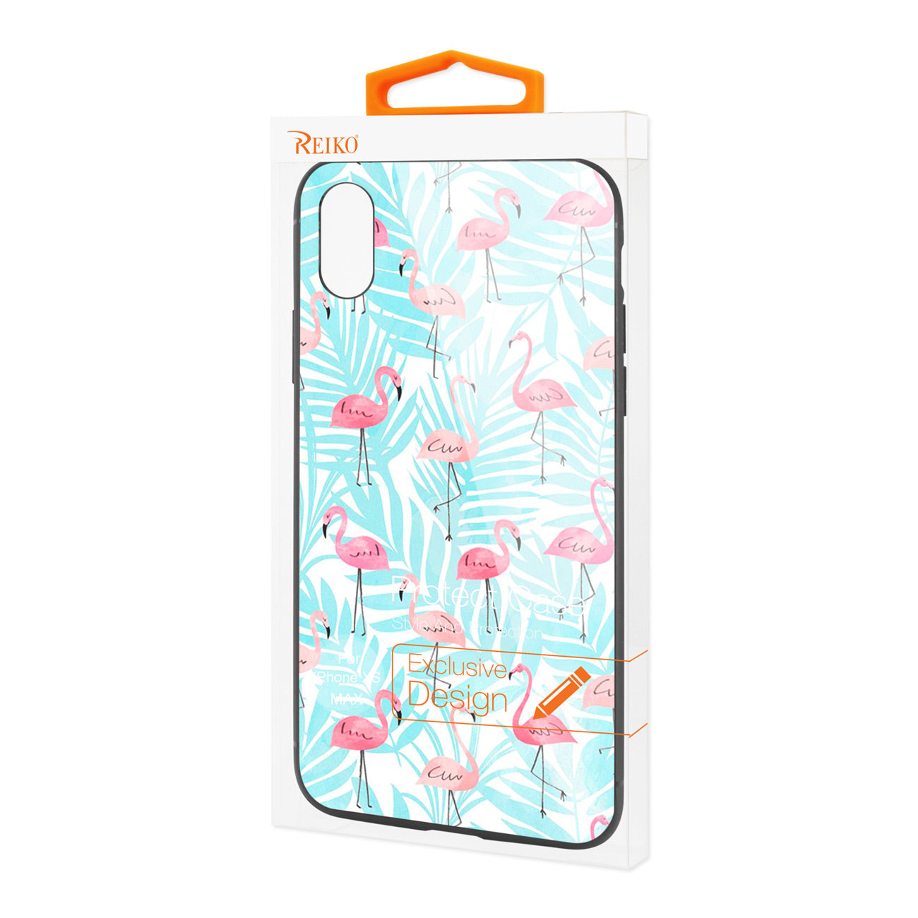 Case TPU Hard Glass Design Reiko iPhone XS Max