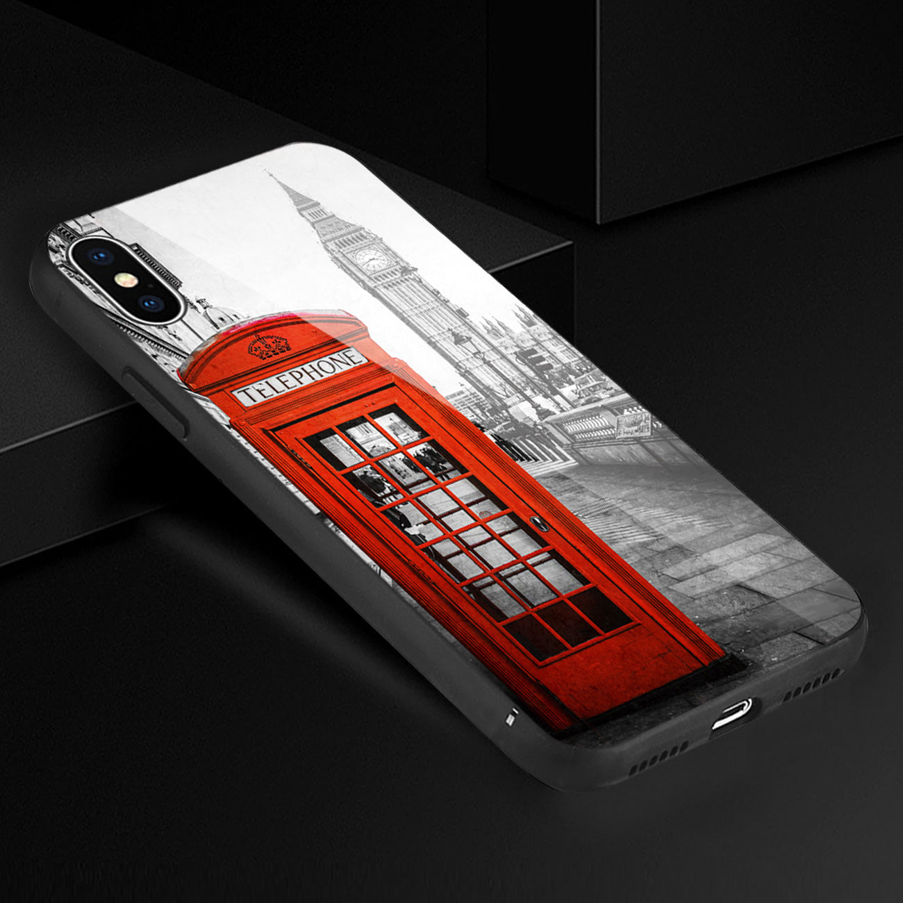 Case TPU Hard Glass Design Reiko iPhone XS Max
