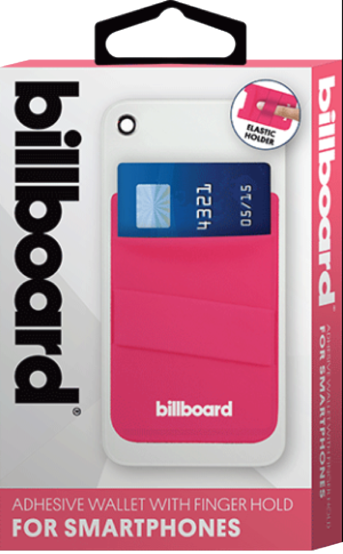 Wallet/ Card Holder Adhesive For Smartphones Pink Color