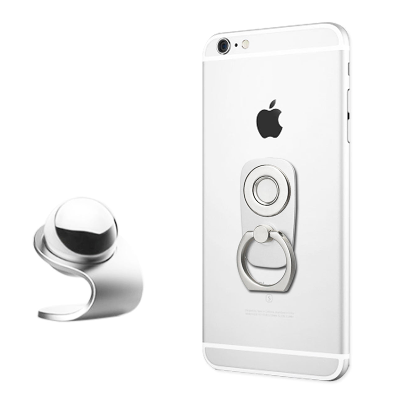 Car Holder Magnet 360 Degree Rotating Silver Color