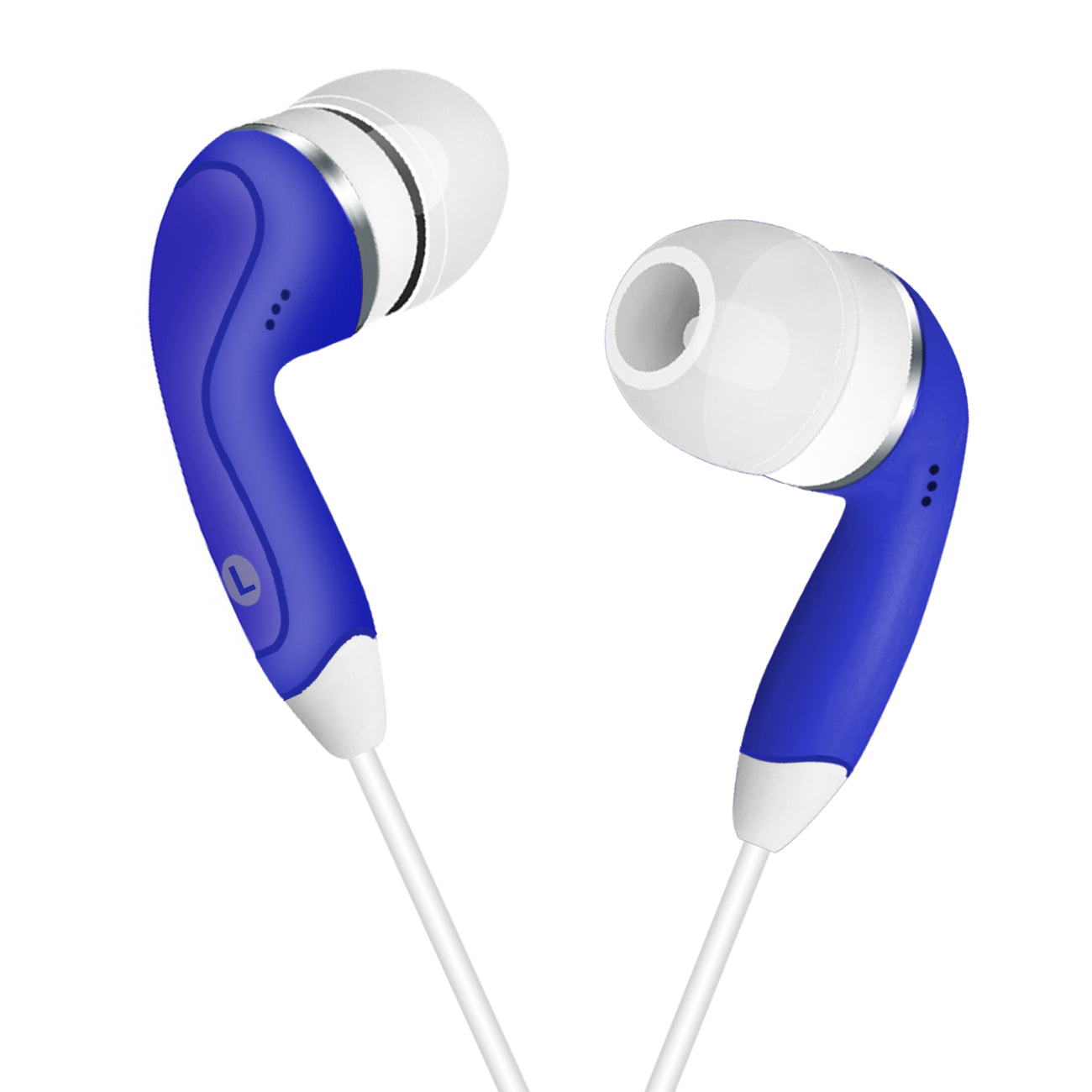Headphones In-Ear With Mic Reiko Blue Color