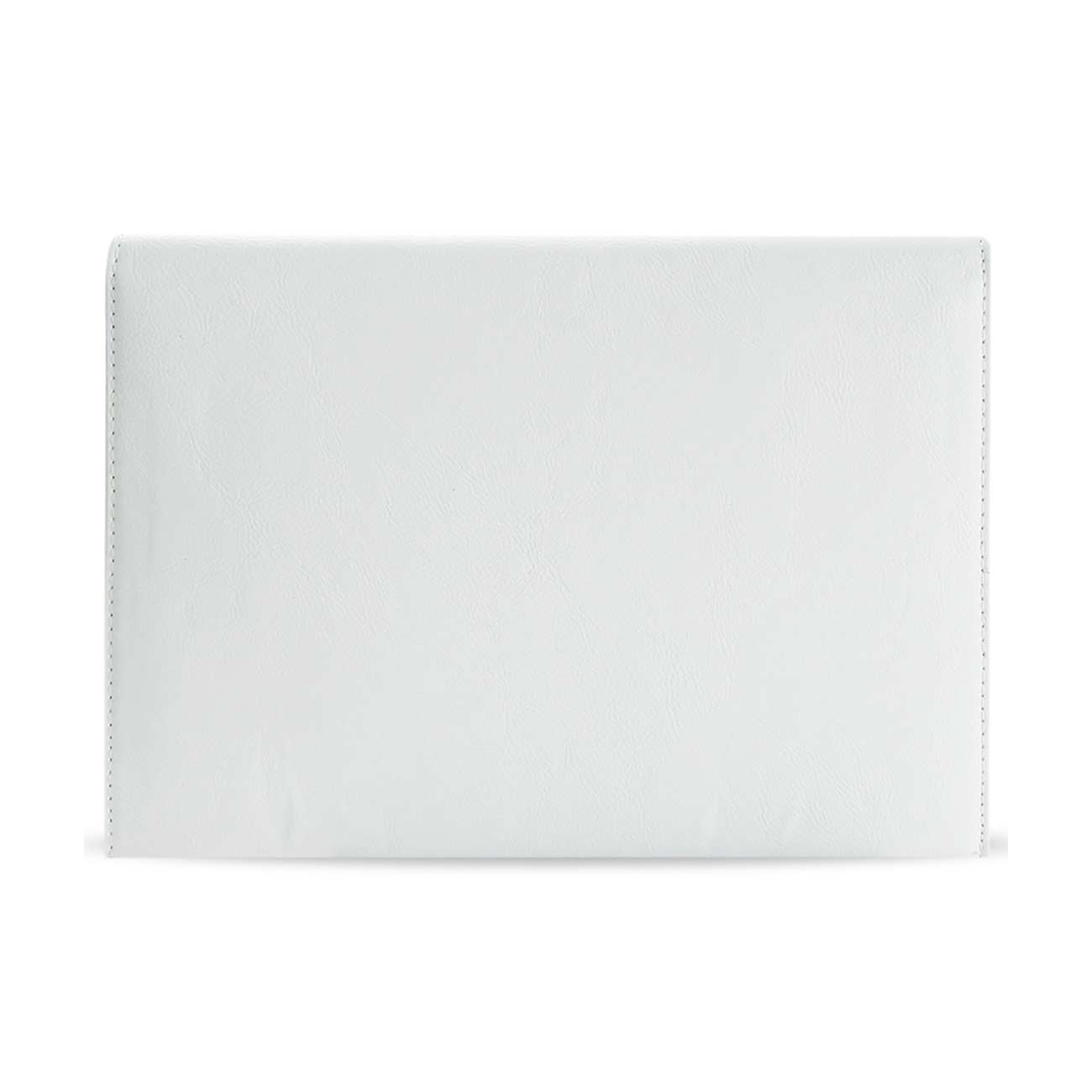 REIKO PREMIUM LEATHER CASE POUCH FOR 10.1INCHES IPADS AND TABLETS In WHITE
