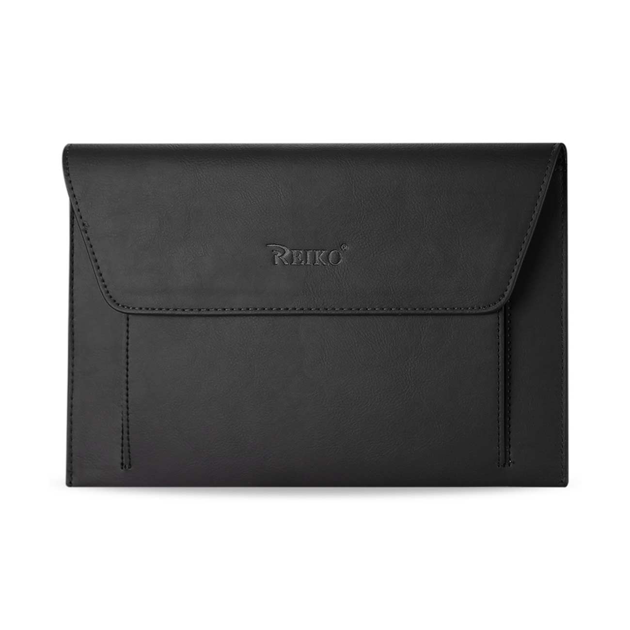 REIKO PREMIUM LEATHER CASE POUCH FOR 7INCHES IPADS AND TABLETS In BLACK