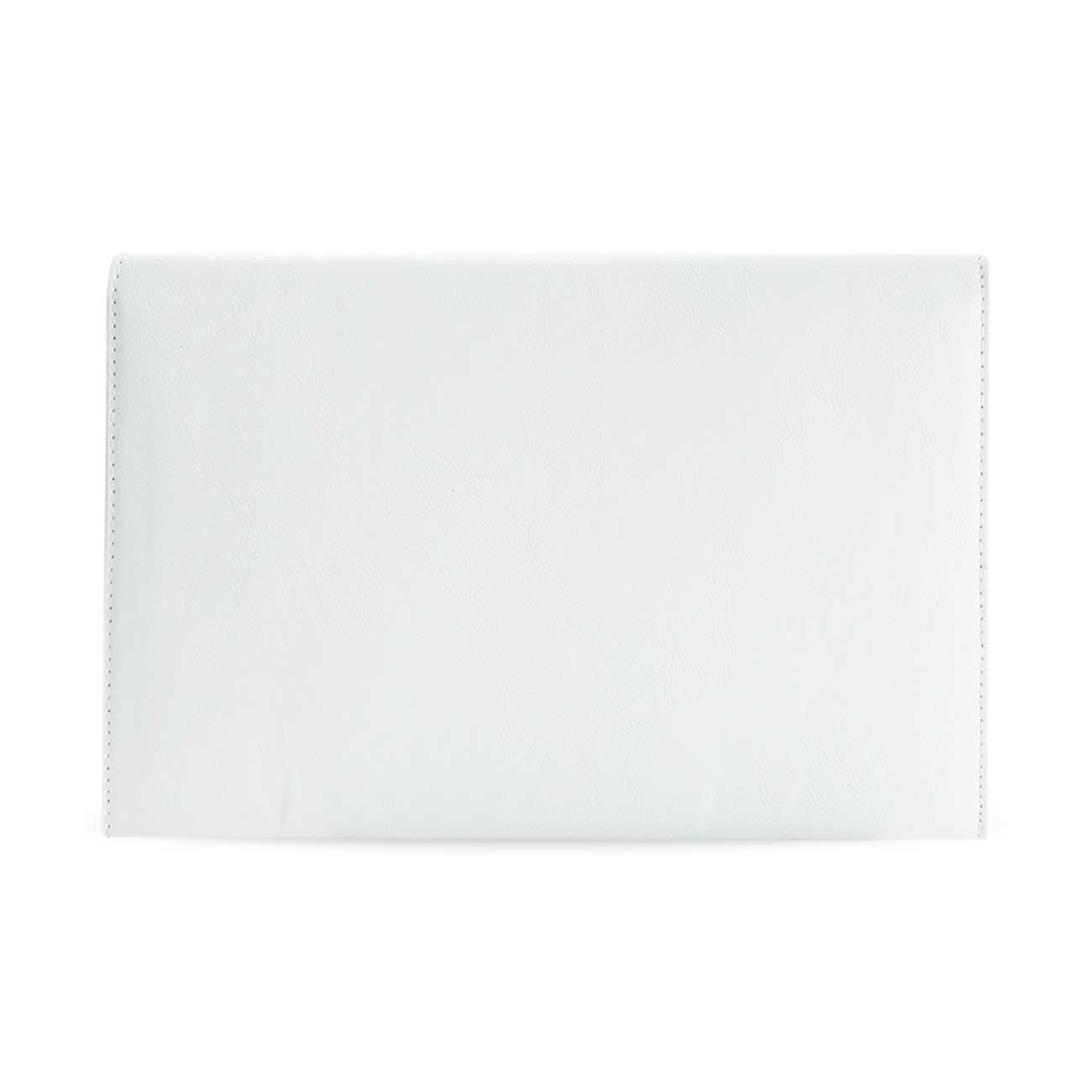 REIKO PREMIUM LEATHER CASE POUCH FOR 7INCHES IPADS AND TABLETS In WHITE