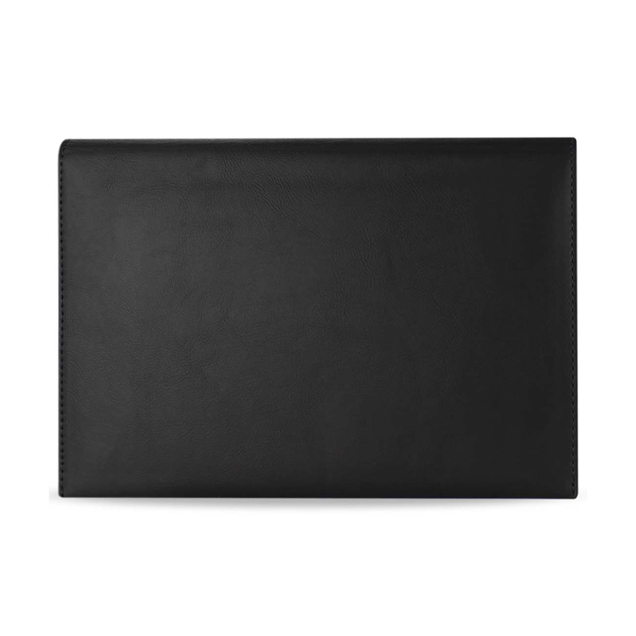 REIKO PREMIUM LEATHER CASE POUCH FOR 8.2INCHES IPADS AND TABLETS In BLACK