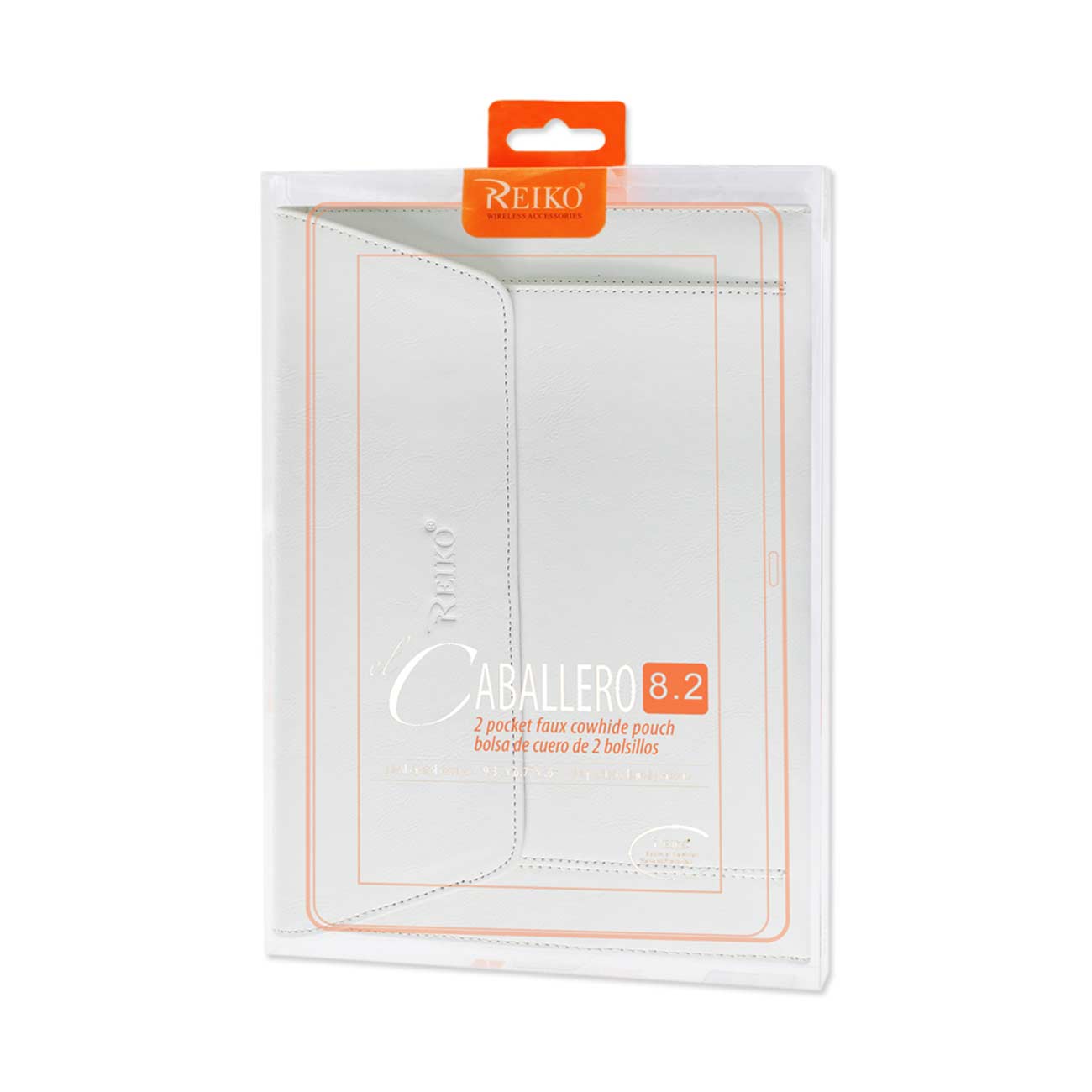 PREMIUM LEATHER CASE POUCH FOR 8.2INCHES IPADS AND TABLETS In WHITE