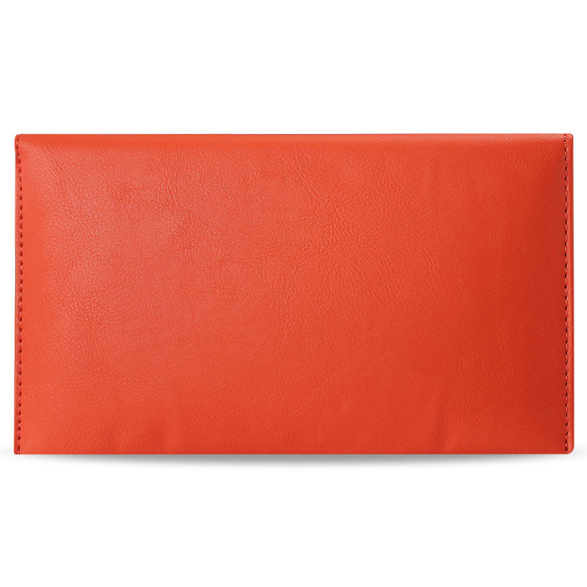 Reiko Universal High Quality Leather Case For For 5.94 X 3.17 X 0.37 Inches Devices In Orange