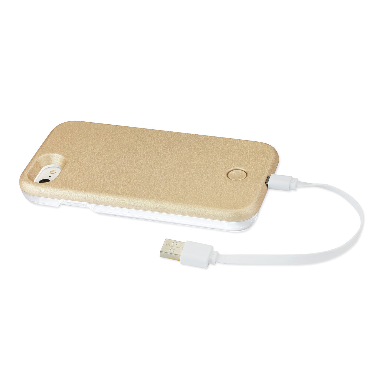 Case Illuminated LED Selfie Light Up iPhone 7/ 8/ SE2 Gold Color