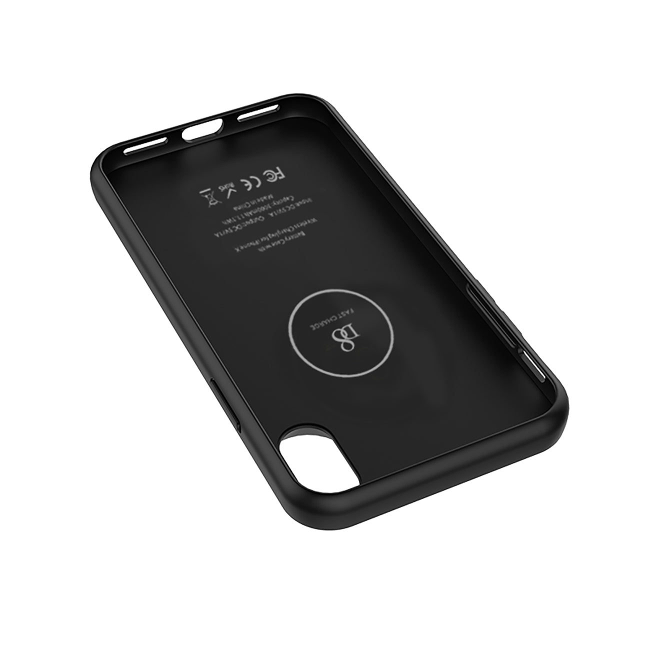 Real 3000mAh Rechargeable Extended Protective Battery Charging Case for iPhone X In Black