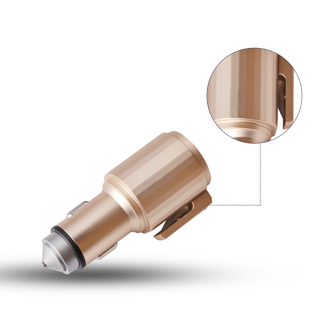 Quick Car Charger, 4.8A Dual USB Fast car charger with Life Guard Charge Technology In Gold