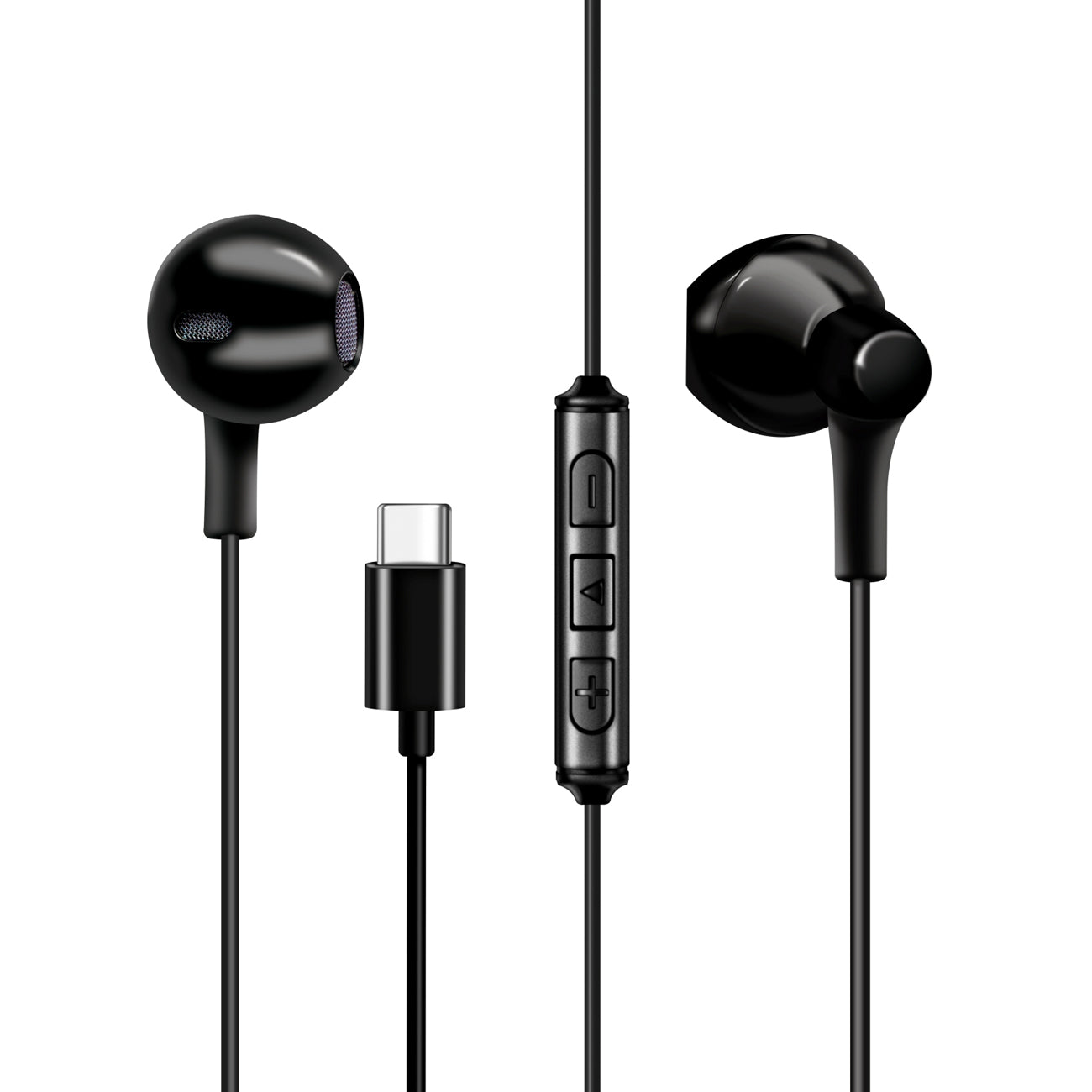 Earphones For Type C MT-H212 Moisture Black Color