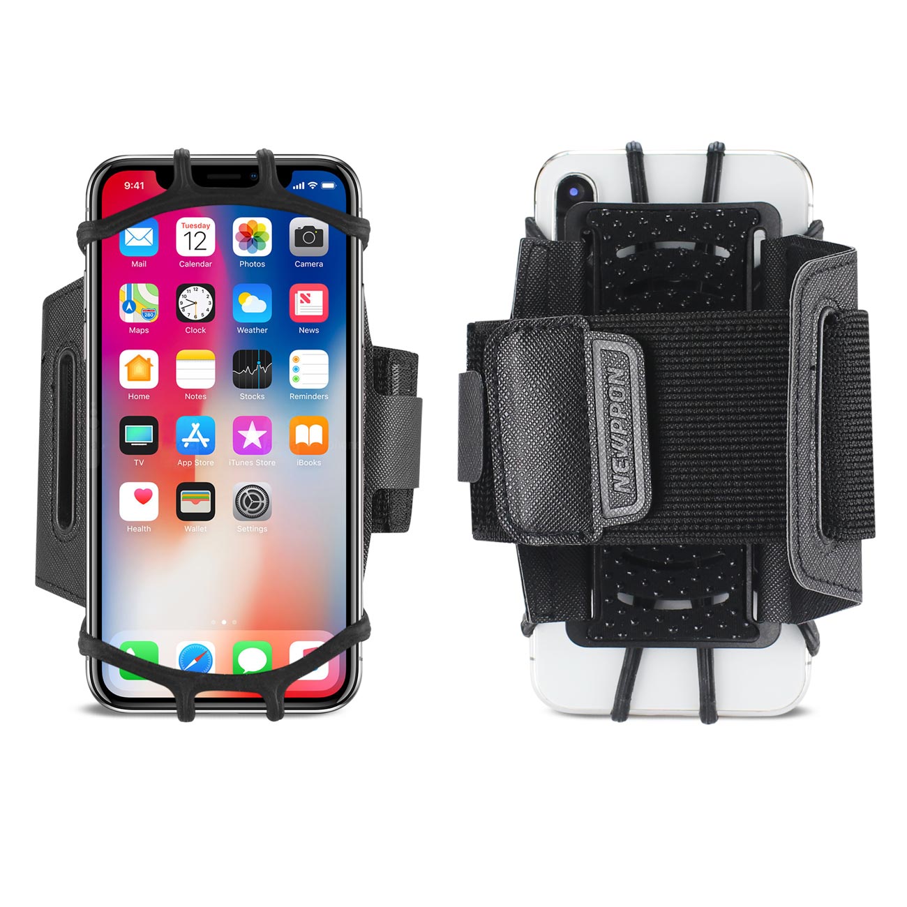 Armband Smart Phone for Sports With Key Holder Fits Phone From 4 Inch to 6 Inch Black Color